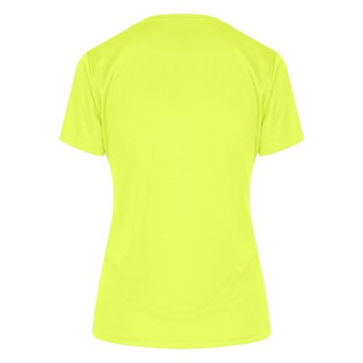 CROSSFIT LADY, ženska sportska majica kratkih rukava, 130 g/m2, neon žuta