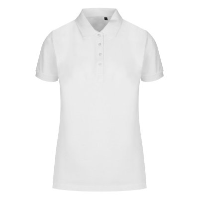 GO GREEN LADY, ženska polo majica, 180 g/m2, bela