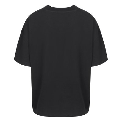 BIG T, široka majica od organskog pamuka, 220 g/m2, crna