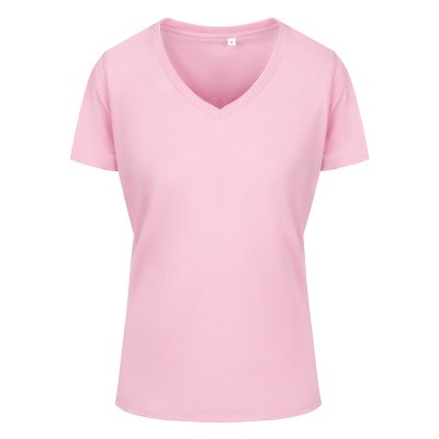 TARGET V LADY, ženska pamučna majica, v-izrez, 160 g/m2, roze