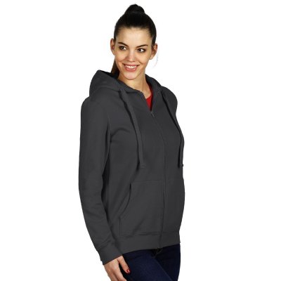 WINNER, dukserica sa kapuljačom i rajsferšlusom, 280 g/m2, tamno siva