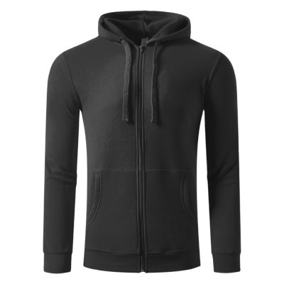 WINNER, dukserica sa kapuljačom i rajsferšlusom, 280 g/m2, tamno siva