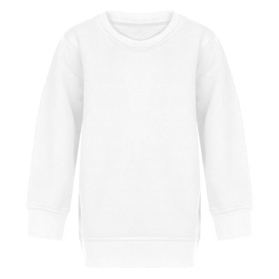 SPRING KID, dečja dukserica, okrugli izrez, 280 g/m2, bela