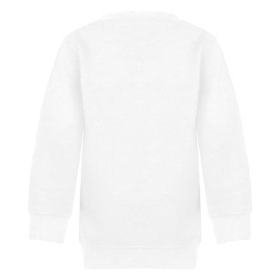 SPRING KID, dečja dukserica, okrugli izrez, 280 g/m2, bela