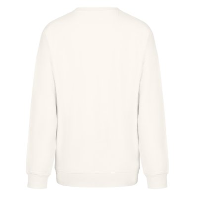 BIG, unisex široka dukserica od organskog pamuka, 300 g/m2, krem-bela