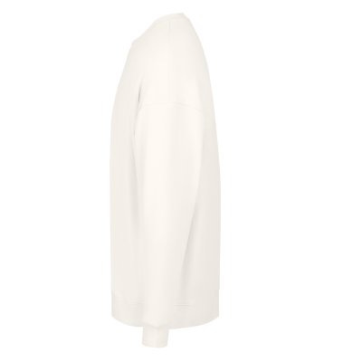 BIG, unisex široka dukserica od organskog pamuka, 300 g/m2, krem-bela