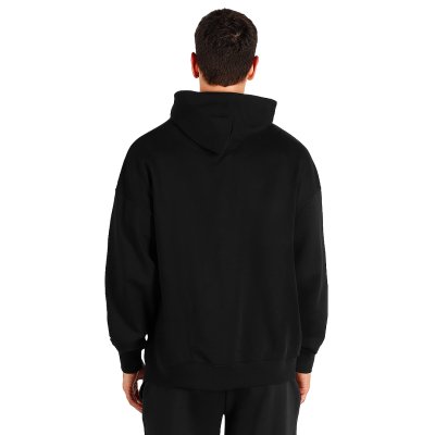 BIG HOODY, široka dukserica sa kapuljačom od organskog pamuka, 300 g/m2, crna