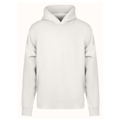 BIG HOODY, široka dukserica sa kapuljačom od organskog pamuka, 300 g/m2, krem-bela