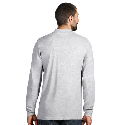 AZZURRO II LSL, pamučna polo majica dugih rukava, 180 g/m2, pepeljasta