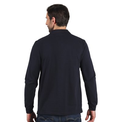 AZZURRO II LSL, pamučna polo majica dugih rukava, 180 g/m2, plava