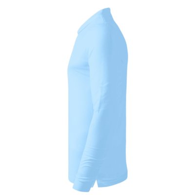 AZZURRO II LSL, pamučna polo majica dugih rukava, 180 g/m2, svetlo plava