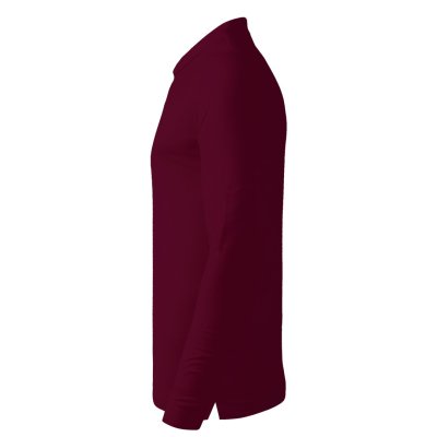 AZZURRO II LSL, pamučna polo majica dugih rukava, 180 g/m2, bordo