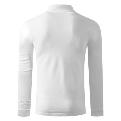 AZZURRO II LSL, pamučna polo majica dugih rukava, 180 g/m2, bela