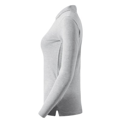 SUNNY LSL, ženska pamučna polo majica dugih rukava, 180 g/m2, pepeljasta