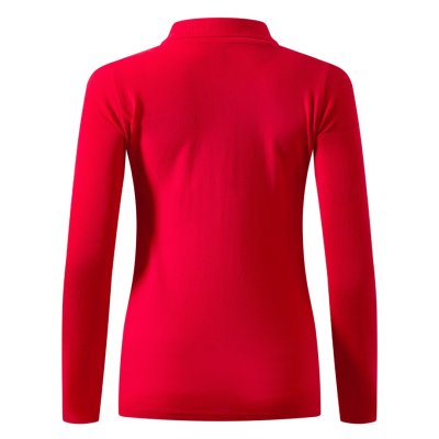 SUNNY LSL, ženska pamučna polo majica dugih rukava, 180 g/m2, crvena