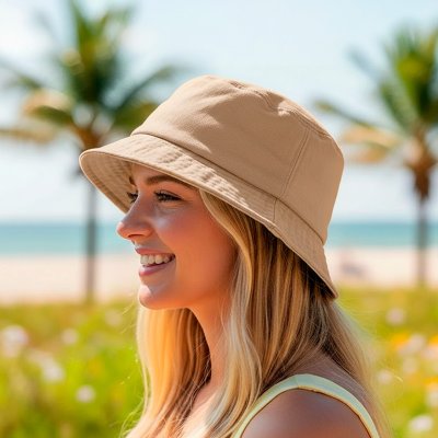 BAKI, šešir od tkanine, bež