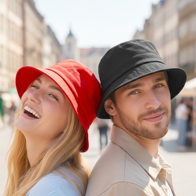 BAKI BASIC, šešir od tkanine, crni