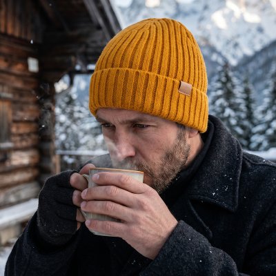 GORA, zimska kapa, senf žuta