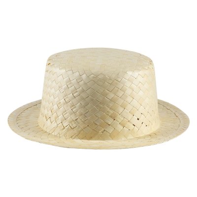 SANTIAGO, šešir bez trake od palminog lista, bež