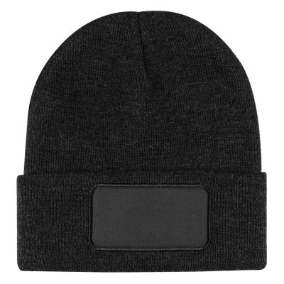 ANDI, zimska kapa sa istaknutim delom za brendiranje, tamno siva