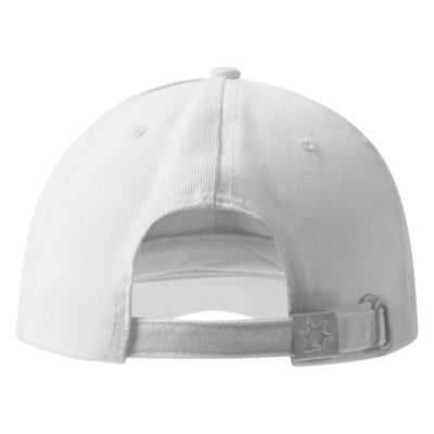 RUNNER, kačket sa 6 panela, sendvič štitnik, metalna kopča, beli