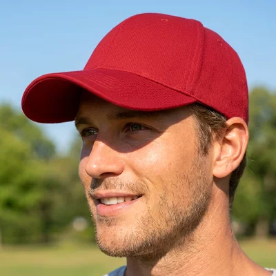 RUNNER 5, kačket sa 5 panela, metalna kopča, beli