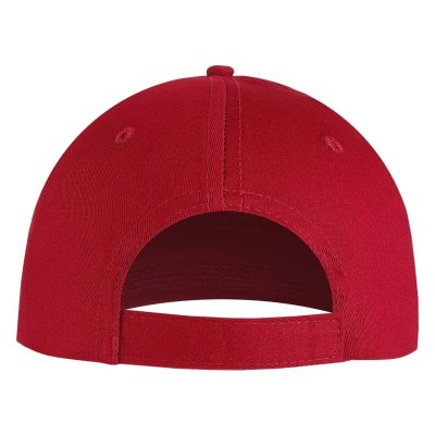 DEBBI ORGANIC, kačket sa 5 panela, čičak kopča, crveni