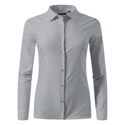 OXFORD LSL WOMEN, ženska košulja dugih rukava, siva
