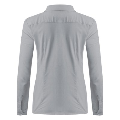 OXFORD LSL WOMEN, ženska košulja dugih rukava, siva