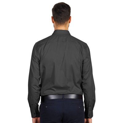 COMFORT LSL MEN, muška košulja dugih rukava, tamno siva