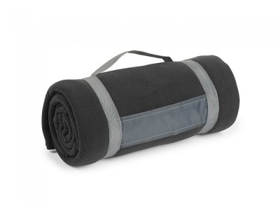 BLANKET, ćebence od brušenog polara, 220 g/m2, crno