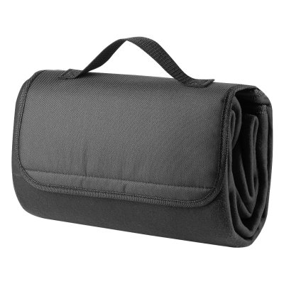 BLANKET SQUARE, vodootporno ćebence od brušenog polara, 180 g/m2, crno