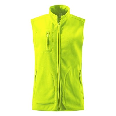 POLARIS VEST, prsluk od brušenog polara, 280 g/m2, neon žuti