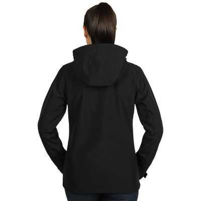 PROTECT WOMEN, ženska softshell jakna sa skidajućom kapuljačom, crna