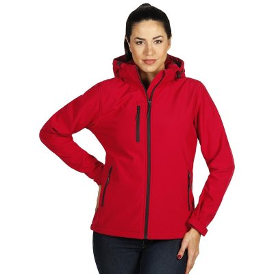 PROTECT WOMEN, ženska softshell jakna sa skidajućom kapuljačom, crvena