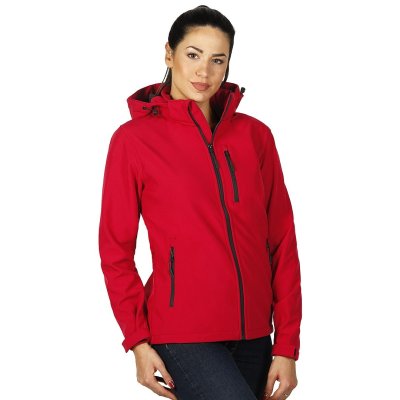PROTECT WOMEN, ženska softshell jakna sa skidajućom kapuljačom, crvena
