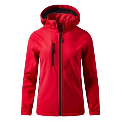PROTECT WOMEN, ženska softshell jakna sa skidajućom kapuljačom, crvena