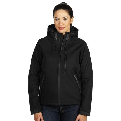 BLACK PEAK WOMEN, ženska softshell jakna sa kapuljačom, crna