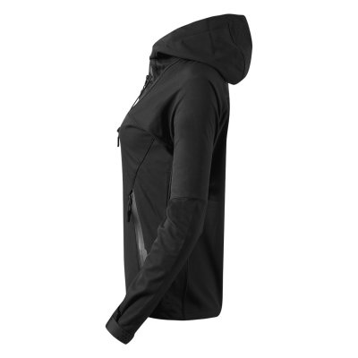 BLACK PEAK WOMEN, ženska softshell jakna sa kapuljačom, crna