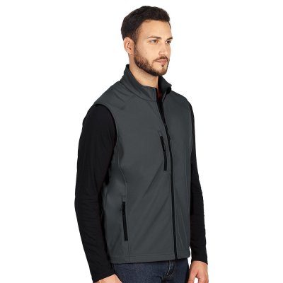 SKIPPER VEST, softshell prsluk, tamno sivi