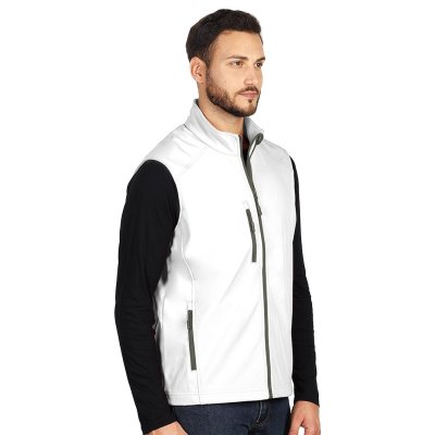 SKIPPER VEST, softshell prsluk, beli