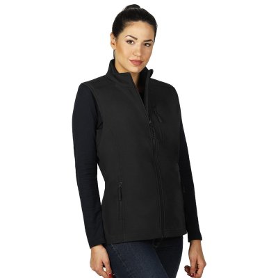 SKIPPER VEST WOMEN, ženski softshell prsluk, crni