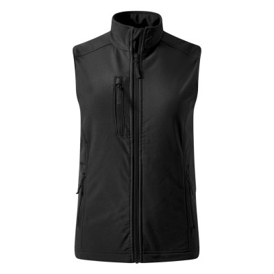 SKIPPER VEST WOMEN, ženski softshell prsluk, crni