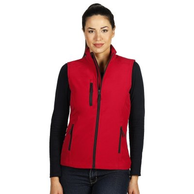 SKIPPER VEST WOMEN, ženski softshell prsluk, crveni