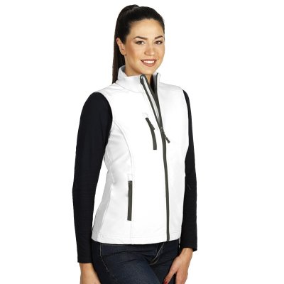 SKIPPER VEST WOMEN, ženski softshell prsluk, beli