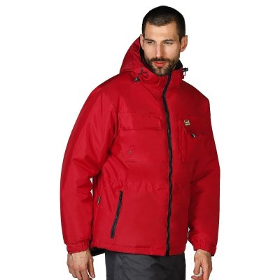 TEN JACKET, radna jakna sa kapuljačom, crvena