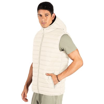 LIBERTY HOOD VEST MEN, prsluk sa kapuljačom, krem-beli