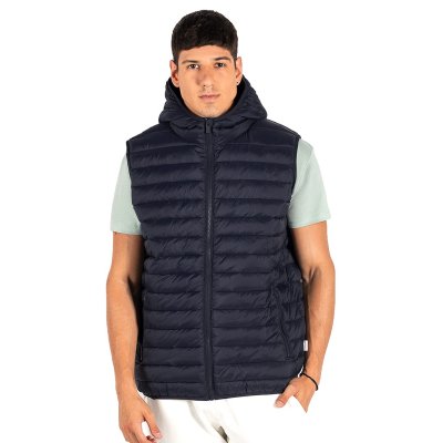 LIBERTY HOOD VEST WOMEN, ženski prsluk sa kapuljačom, plavi