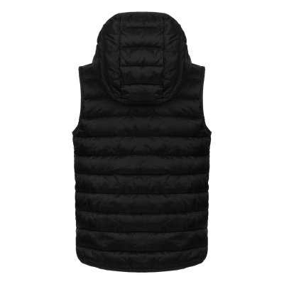 LIBERTY HOOD VEST KID, dečji prsluk sa kapuljačom, crni