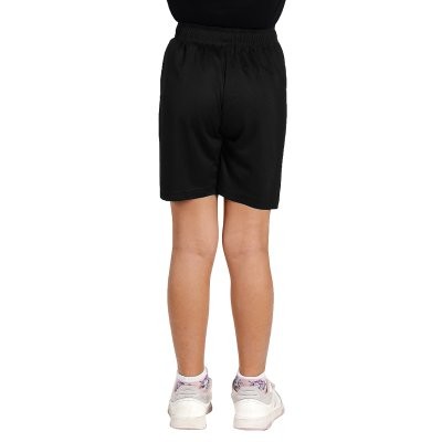 SPORTY KIDS, dečji sportski šorts, 140 g/m2, crni